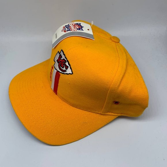Vintage Kansas City Chiefs NFL Logo 7 Hat Snapback Cap New Men - Picture 2 of 8